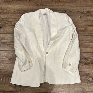 LOFT White Blazer NWT 12
